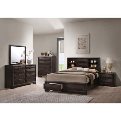 ACME 22870Q Merveille Queen Bed with Storage, Espresso (1Set/3Ctn) ACME Furniture