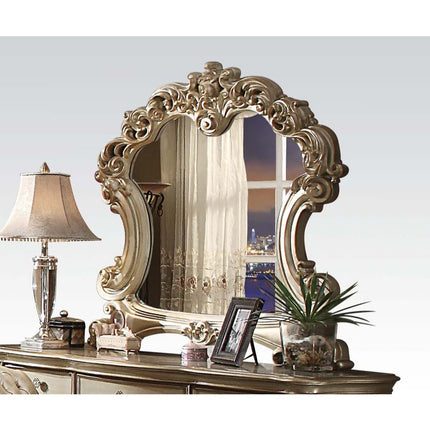 ACME 23004 Vendome Mirror, Gold Patina & Bone