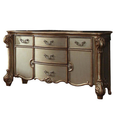 ACME 23005 Vendome Dresser, Gold Patina & Bone ACME Furniture