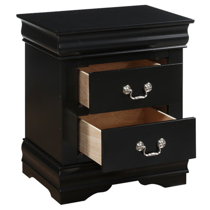 ACME 23733 Louis Philippe Nightstand, Black