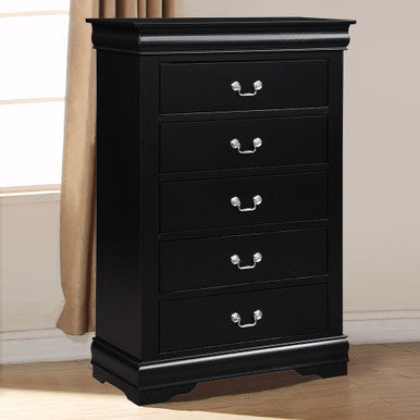 ACME 23736 Louis Philippe Chest, Black ACME Furniture