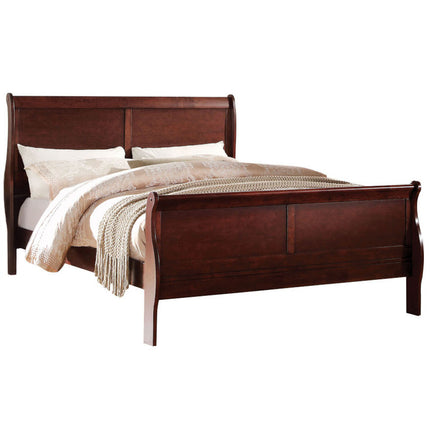ACME 23747EK Louis Philippe Eastern King Bed, Cherry (1Set/2Ctn)
