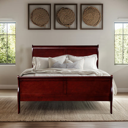 ACME 23760T Louis Philippe Twin Bed, Cherry (1Set/2Ctn)