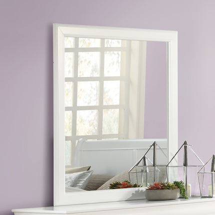 ACME 23834 Louis Philippe Mirror, White