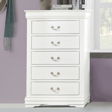 ACME 23836 Louis Philippe Chest, White ACME Furniture