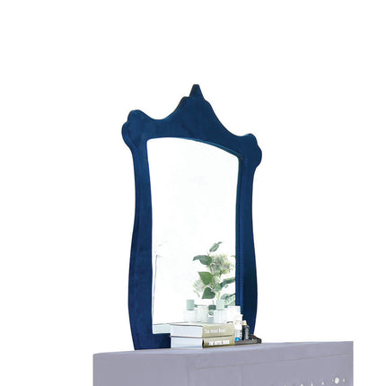 ACME 24224 Dante Mirror, Blue Velvet