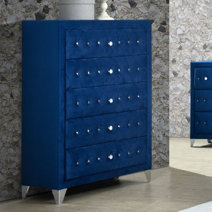 ACME 24226 Dante Chest, Blue Velvet