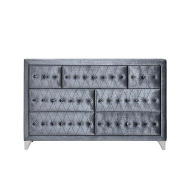 ACME 24235 Dante Dresser, Gray Velvet ACME Furniture