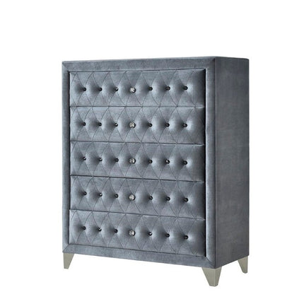 ACME 24236 Dante Chest, Gray Velvet