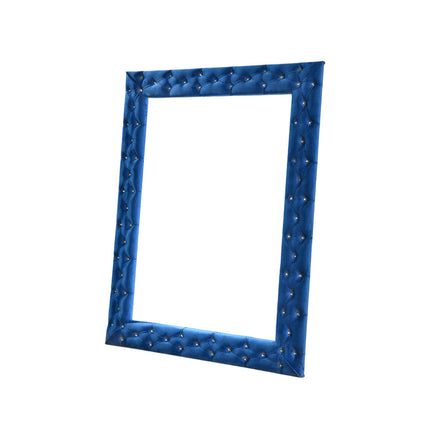 ACME 24238 Dante Accent Floor Mirror, Blue Velvet