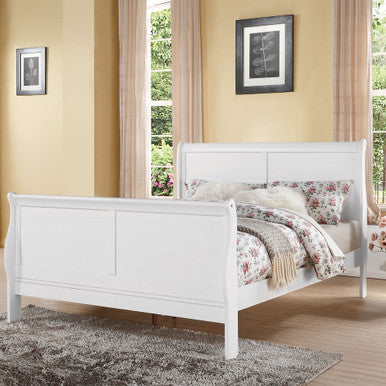 ACME 24497EK Louis Philippe III Eastern King Bed, White (1Set/2Ctn) ACME Furniture
