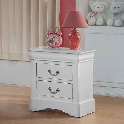 ACME 24503 Louis Philippe III Nightstand, White
