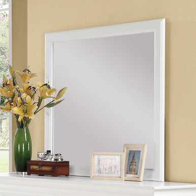 ACME 24504 Louis Philippe III Mirror, White ACME Furniture