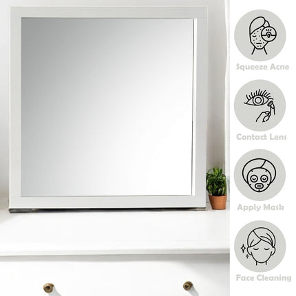 ACME 24504 Louis Philippe III Mirror, White