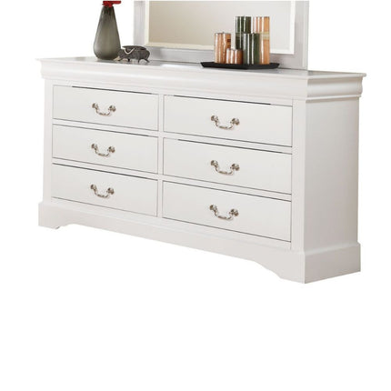 ACME 24505 Louis Philippe III Dresser, White
