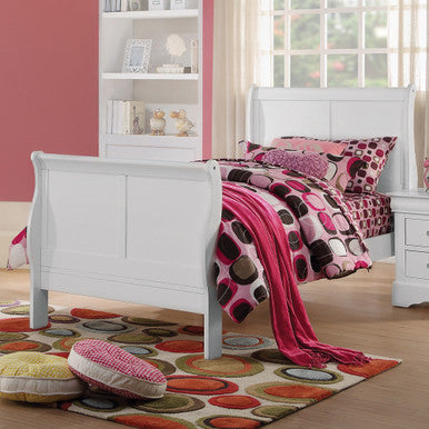 ACME 24515T Louis Philippe III Twin Bed, White (1Set/2Ctn) ACME Furniture