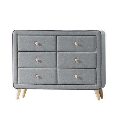 ACME 24525 Valda Dresser, Light Gray Fabric ACME Furniture
