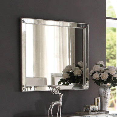 ACME 24844 Voeville II Mirror, Platinum ACME Furniture