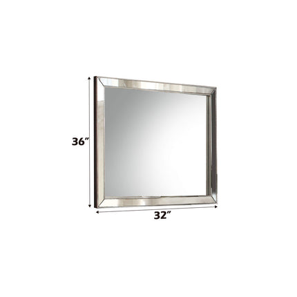 ACME 24844 Voeville II Mirror, Platinum