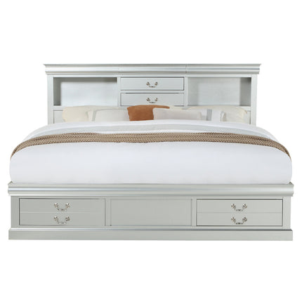 ACME 24920Q Louis Philippe III Queen Bed with Storage, White (1Set/3Ctn)