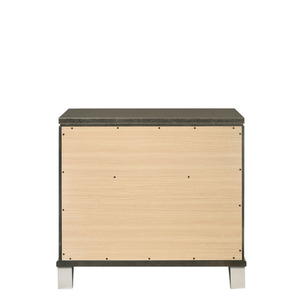 ACME 25323 Skylar Nightstand, Dark Champagne