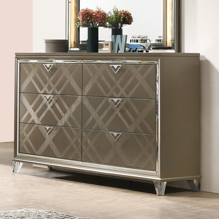 ACME 25325 Skylar Dresser, Dark Champagne