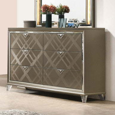 ACME 25325 Skylar Dresser, Dark Champagne ACME Furniture