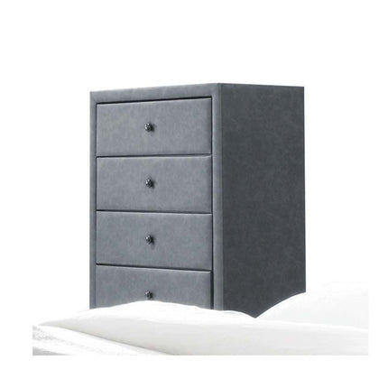 ACME 25666 Saveria Chest, 2-Tone Gray PU