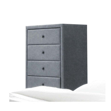 ACME 25666 Saveria Chest, 2-Tone Gray PU ACME Furniture