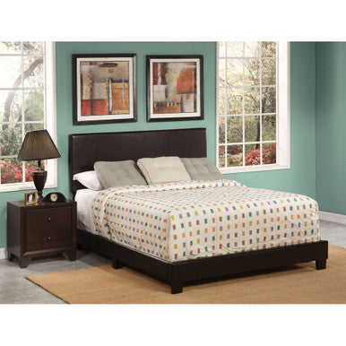 ACME 25750Q Lien Queen Bed, Espresso PU ACME Furniture