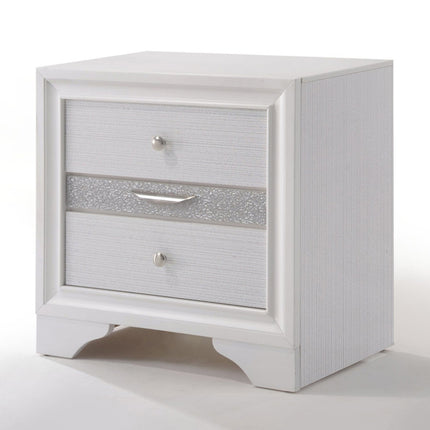 ACME 25773 Naima Nightstand, White