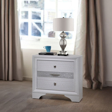 ACME 25773 Naima Nightstand, White ACME Furniture