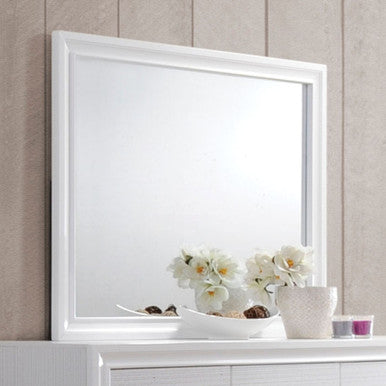 ACME 25774 Naima Mirror, White ACME Furniture