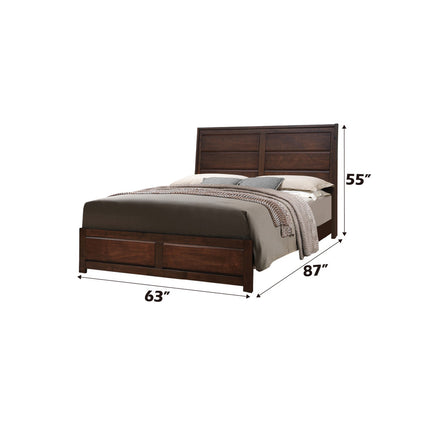 ACME 25790Q Oberreit Queen Bed, Walnut (1Set/2Ctn)