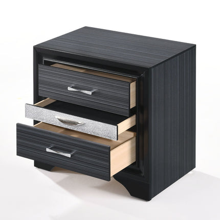 ACME 25903 Naima Nightstand, Black