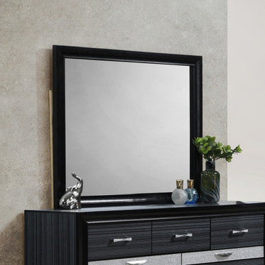 ACME 25904 Naima Mirror, Black ACME Furniture