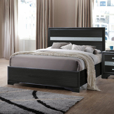ACME 25910T Naima Twin Bed (No Storage), Black (1Set/2Ctn) ACME Furniture
