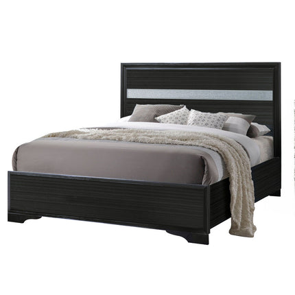 ACME 25915F Naima Full Bed (No Storage), Black (1Set/2Ctn)