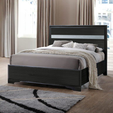 ACME 25915F Naima Full Bed (No Storage), Black (1Set/2Ctn) ACME Furniture