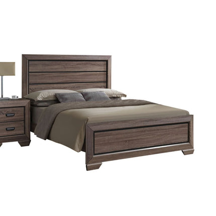 ACME 26017EK Lyndon Eastern King Bed, Weathered Gray Grain (1Set/2Ctn)