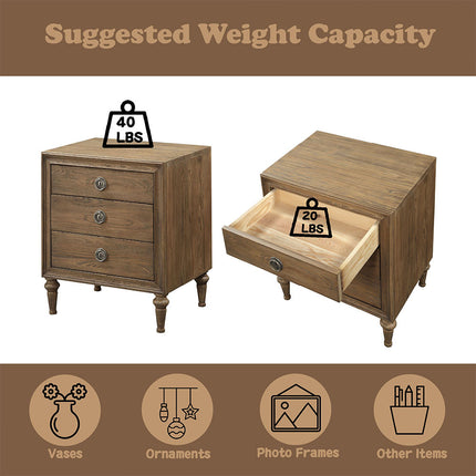 ACME 26093 Inverness Nightstand, Reclaimed Oak