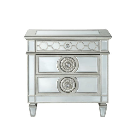 ACME 26153 Varian Nightstand, Mirrored