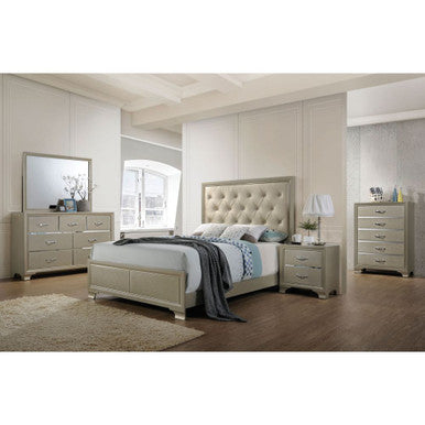 ACME 26244 Carine Mirror, Champagne ACME Furniture