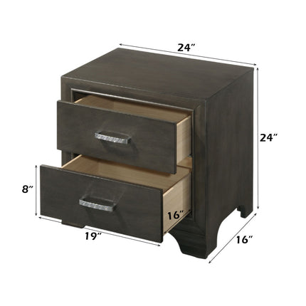 ACME 26263 Carine Nightstand, Gray