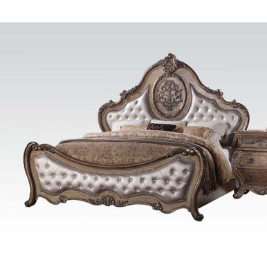ACME 26304CK Ragenardus California King Bed, PU & Vintage Oak (1Set/3Ctn) ACME Furniture