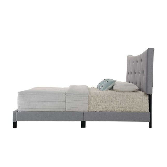 ACME 26360Q Venacha Queen Bed, Gray Fabric