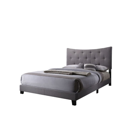 ACME 26360Q Venacha Queen Bed, Gray Fabric