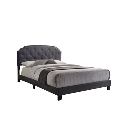 ACME 26370Q Tradilla Queen Bed, Gray Fabric
