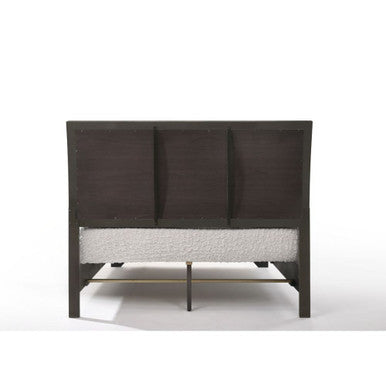 ACME 26537EK Soteris Eastern King Bed with Storage, Gray Fabric & Antique Gray (1Set/3Ctn) ACME Furniture