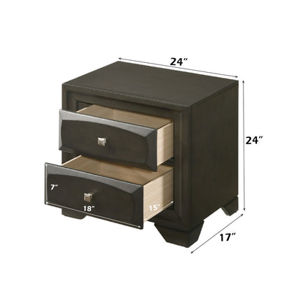 ACME 26543 Soteris Nightstand, Antique Gray